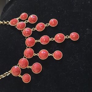 Beautiful Rust-Goldtone Necklace J36
